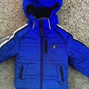 Kids Blue Hooded Jacket
